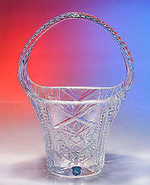 Crystal Flowers Basket