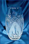 Crystal Teardrop Barrel Vase
